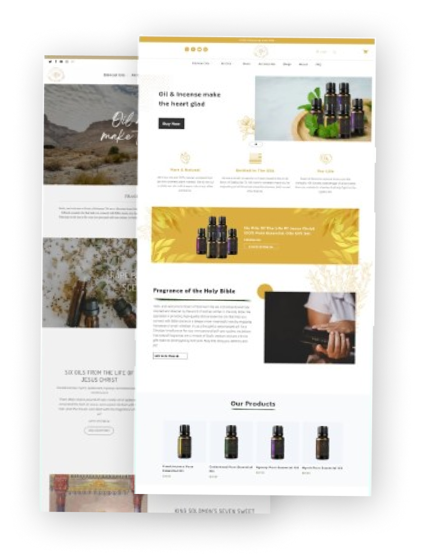 Optimized store design preview