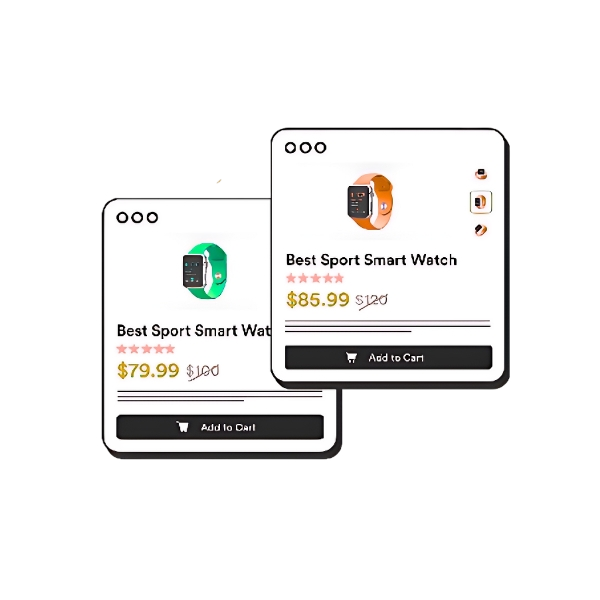 A/B testing product cards